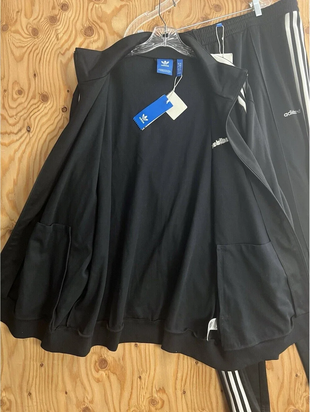 Adidas Classic BB Beckenbauer TrackSuit Set Mens 2XL Jacket & Pants Black